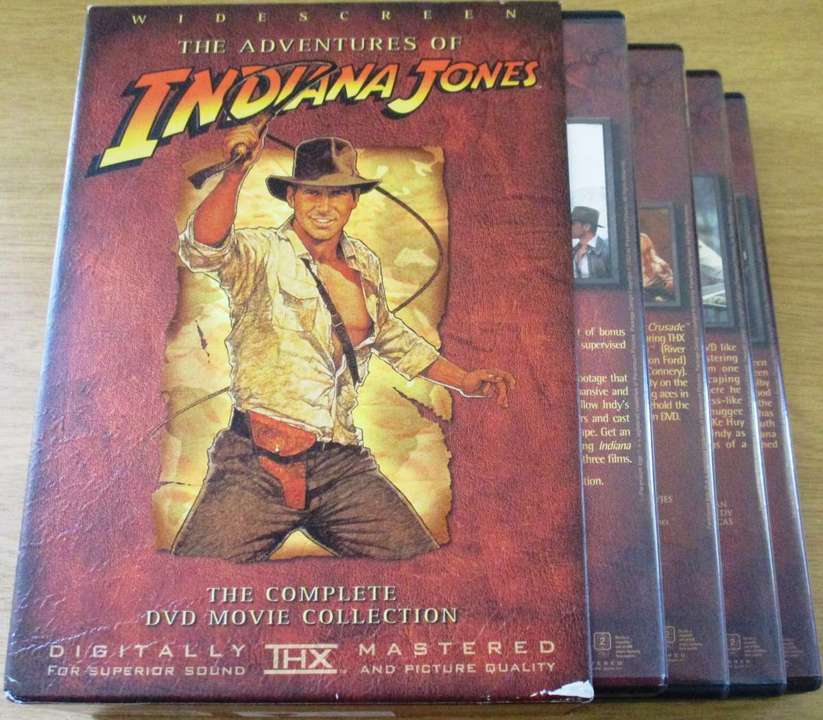 THE ADVENTURES OF INDIANA JONES The Complete DVD Movie Collection 4xDVD BOX SET [Box Set shelf]