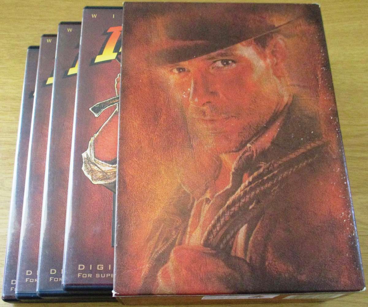 THE ADVENTURES OF INDIANA JONES The Complete DVD Movie Collection 4xDVD BOX SET [Box Set shelf]