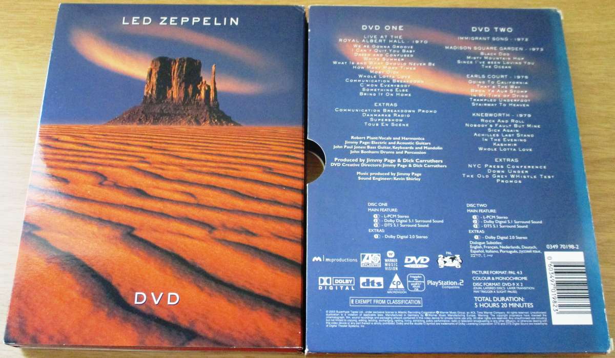 LED ZEPPELIN 2xDVD SET Over 5 hours