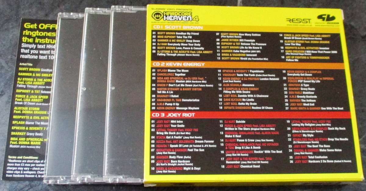 SLAMMIN' VINYL Presents HARDCORE HEAVEN 4 3xCD [G X 40]