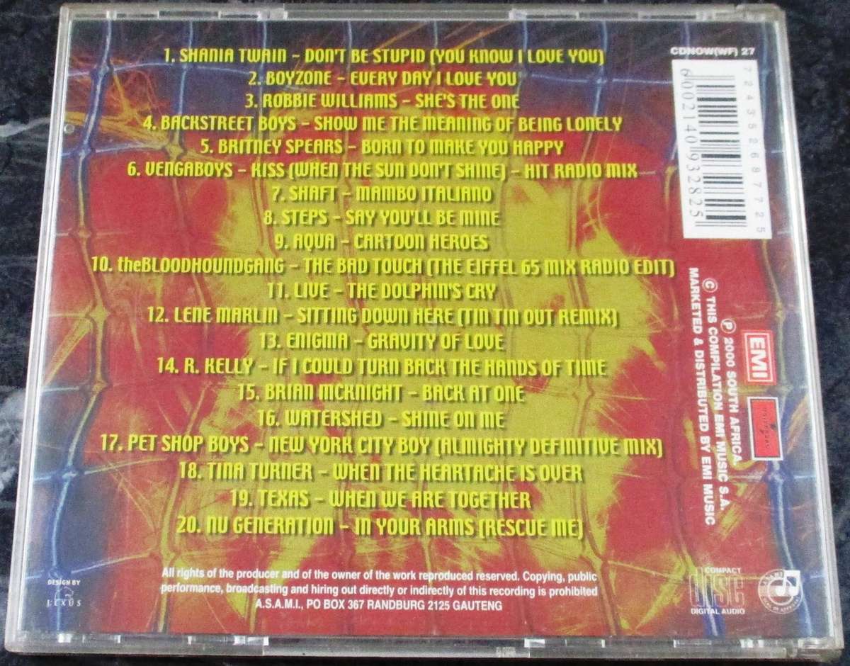 NOW THAT'S WHAT I CALL MUSIC 27 CD VG