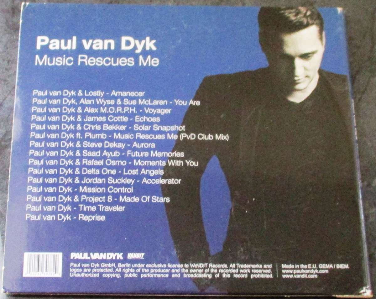 PAUL VAN DYK Music Rescues Me CD  [G X 43]