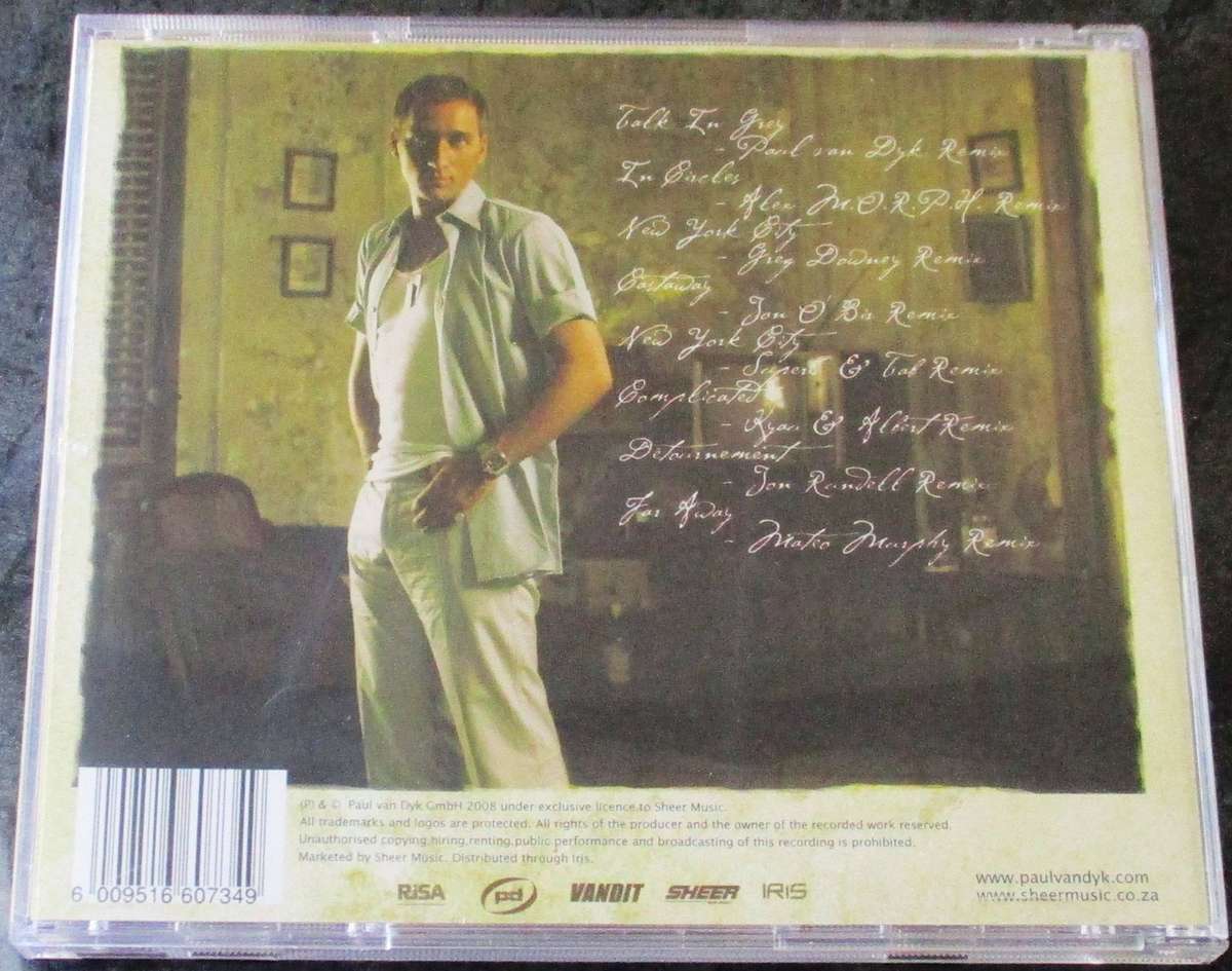 PAUL VAN DYK Hands or In Between CD  [G X 43]
