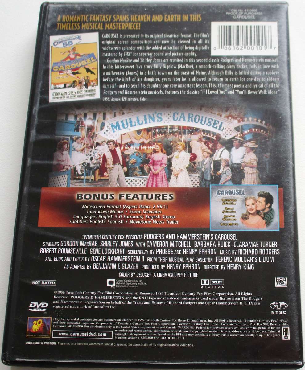 CAROUSEL DVD [BBOX 7] Region 1