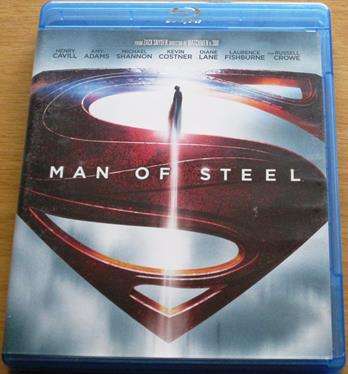 MAN OF STEEL BLU RAY Henry Cavill Amy Adams  [BLU RAY SHELF]