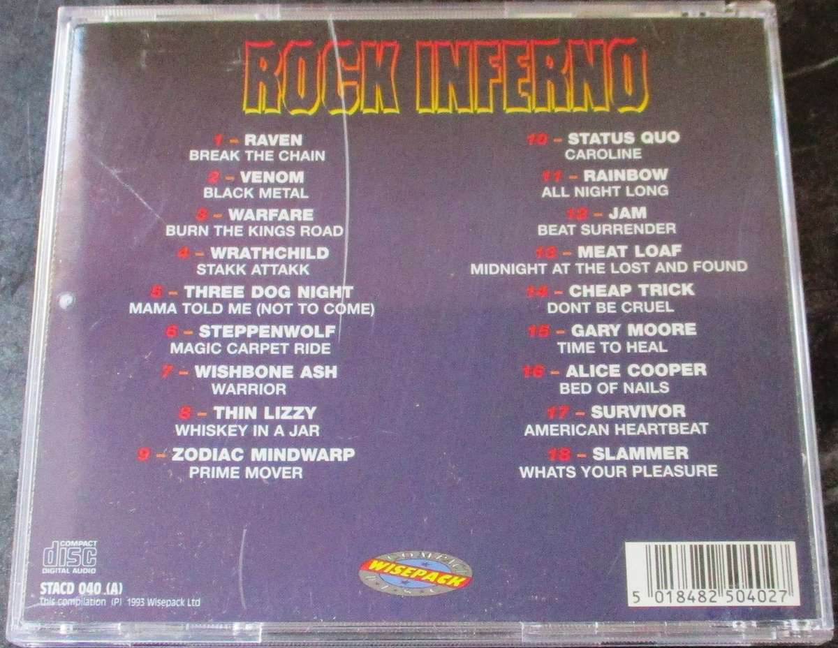 ROCK INFERNO 18 From the Heavy Side CD