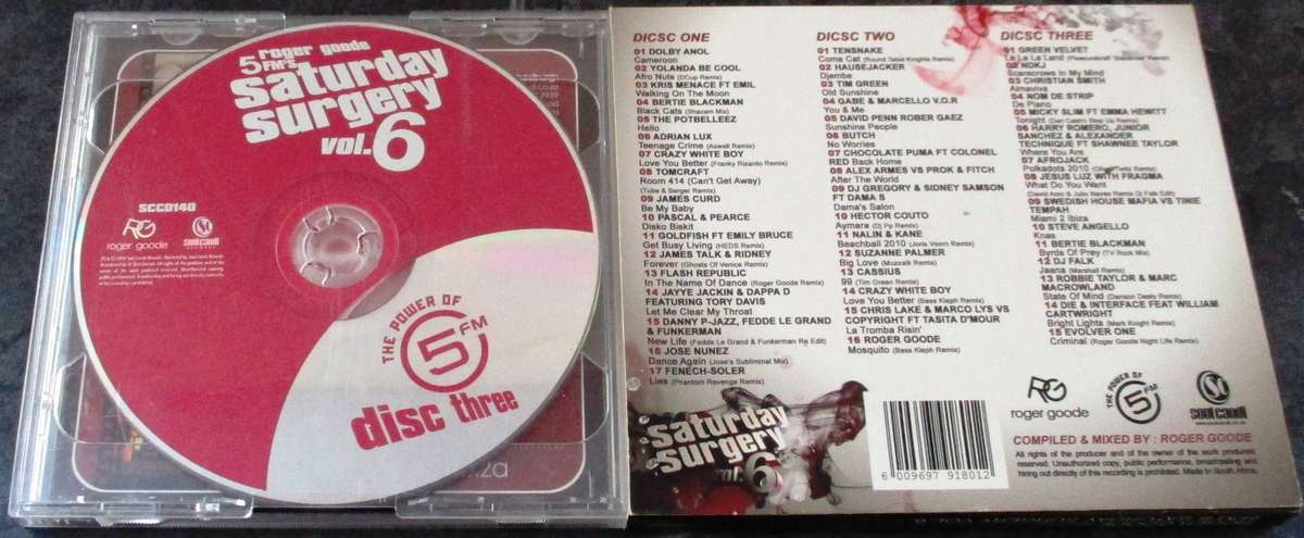 ROGER GOODE Presents 5FM'S Saturday Surgery Vol. 6  3xCD  [G X 43]