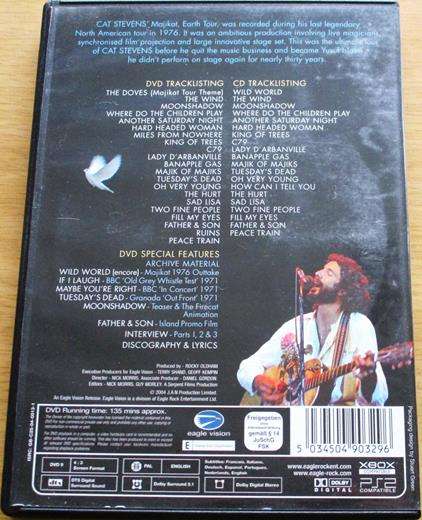 CAT STEVENS Majikat CD+DVD