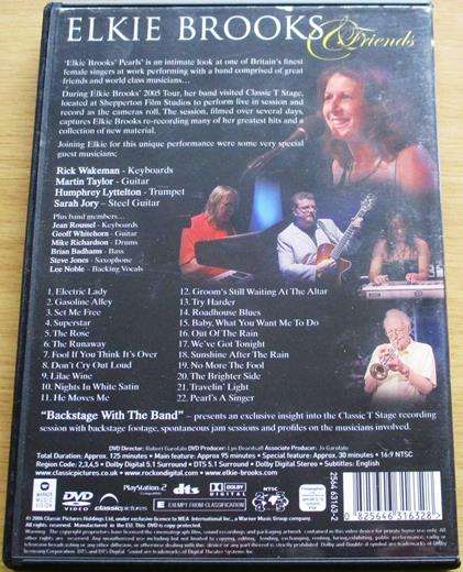 ELKIE BROOKS & friends Pearls DVD