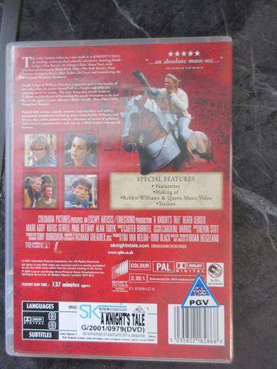 A KNIGHT'S TALE DVD Heath Ledger [DVD BBOX 5] Region 2