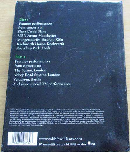 ROBBIE WILLIAMS And Through It All 1997-2006 DVD