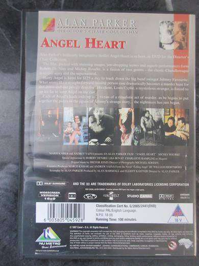 ANGEL HEART DVD Robert De Niro Mickey Rourke [DVD BBOX 5] Region 2