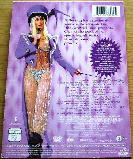 CHER The Farewell Tour DVD
