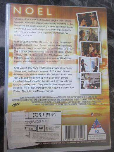 NOEL DVD Penelope Cruz Sudan Sarandon Paul Walker  [BBOX 2]