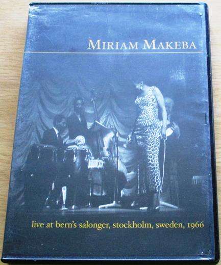 MIRIAM MAKEBA Live at Bern's Salonger Stockholm Sweden 1966 DVD
