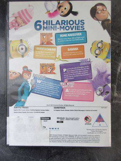 DESPICABLE ME &  DESPICABLE ME 2  6 Mini Movies Collection [BBOX 3]
