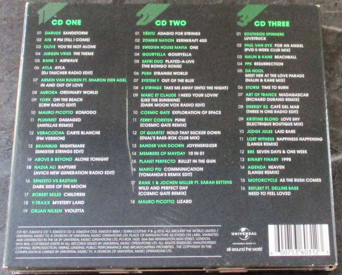 JUDGE JULES TRANCE ANTHEMS 3xCD [G X 44]