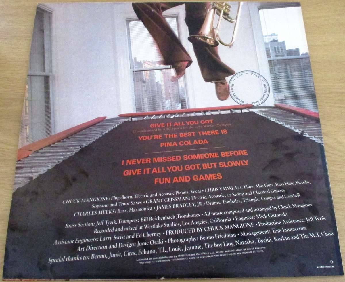 CHUCK MANGIONE Fun and Games LP VINYL RECORD