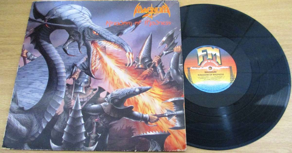 MAGNUM Kingdom of Madness LP VINYL RECORD