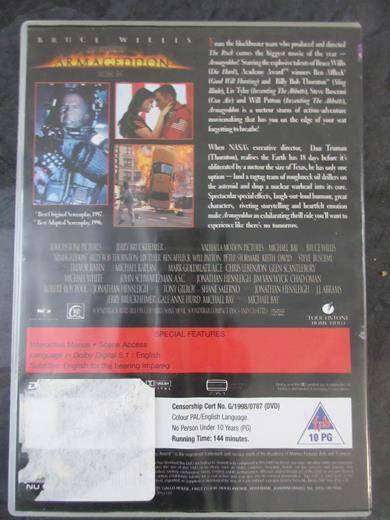 ARMAGEDDON DVD Bruce Willis  [DVD BBOX 1]