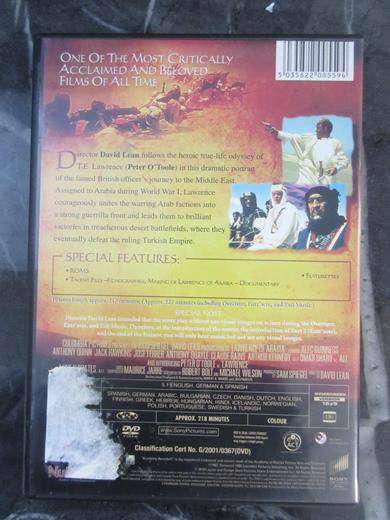 LAWRENCE OF ARABIA DVD [DVD BBOX 5] Region 2
