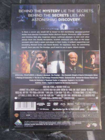THE PRESTIGE DVD Christian Bale Hugh Jackman [DVD BBOX 5] Region 2