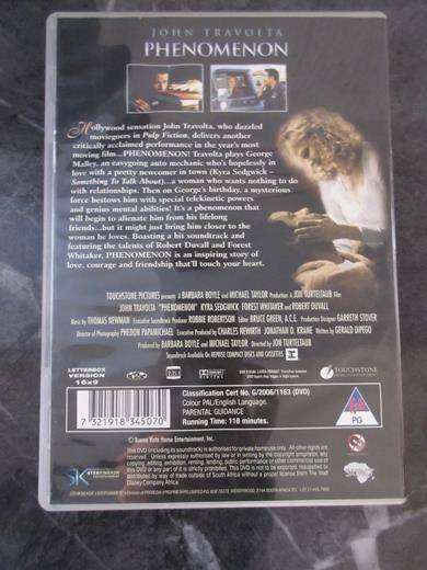 PHENOMENON DVD John Travolta [DVD BBOX 5] Region 2