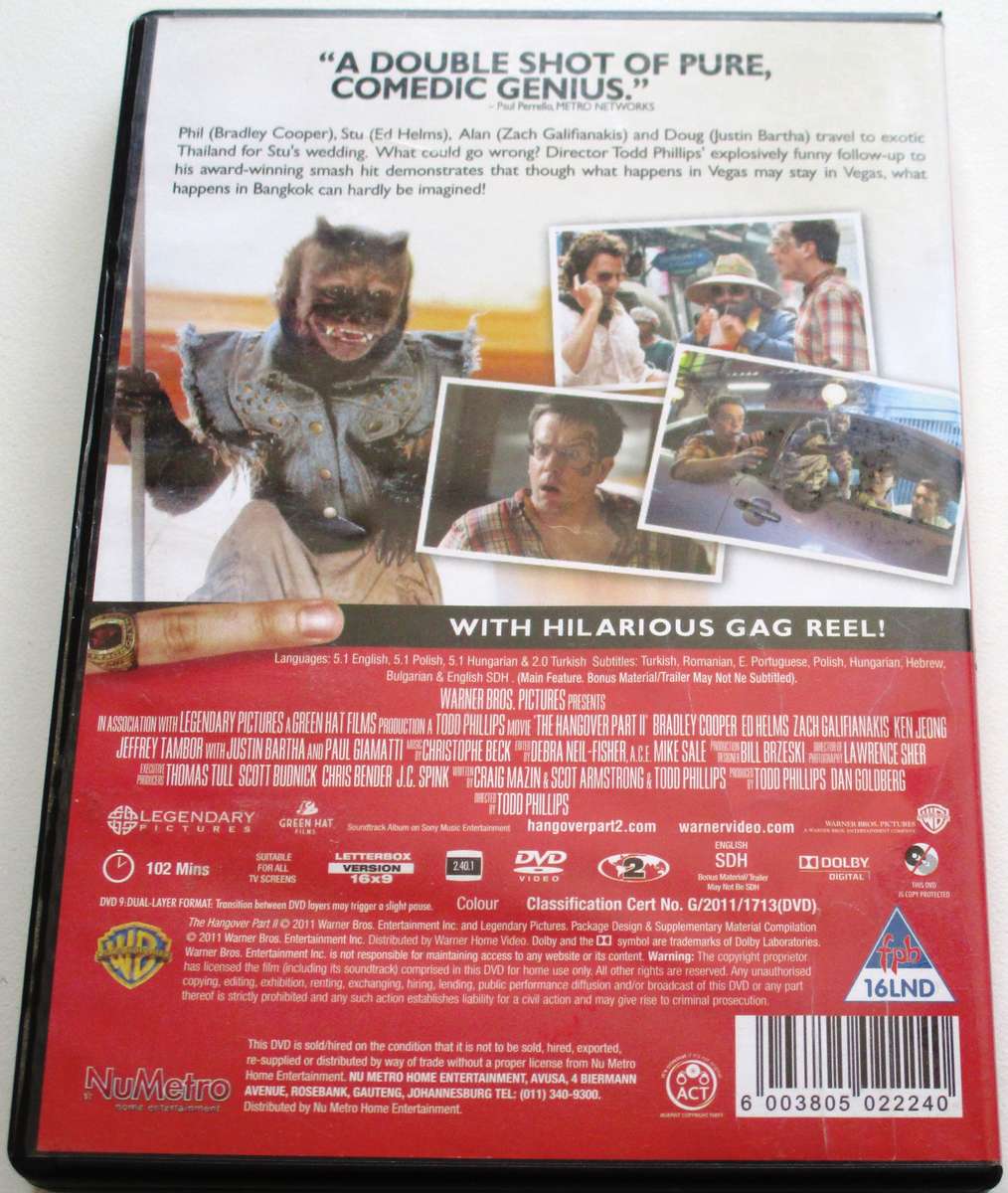 THE HANGOVER part II DVD [BBOX 2]