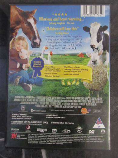 CHARLOTTE'S WEB DVD [BBOX 5] Region 2