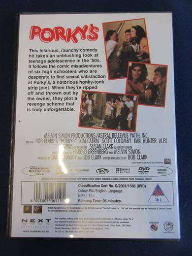 PORKY'S DVD  [BBOX 7] Region 2