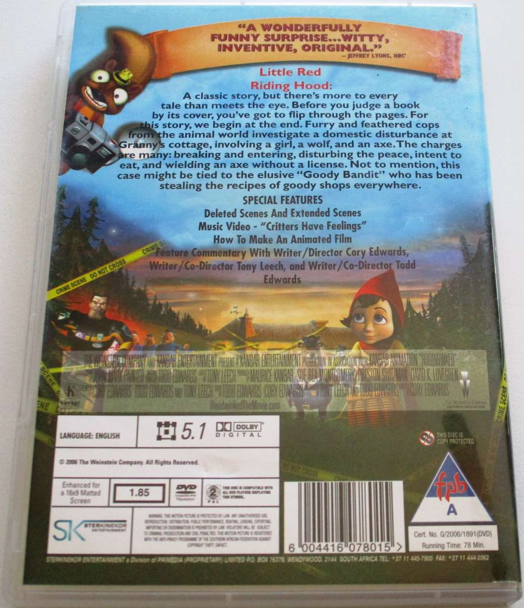 HOODWINKED DVD [BBOX 3] EX