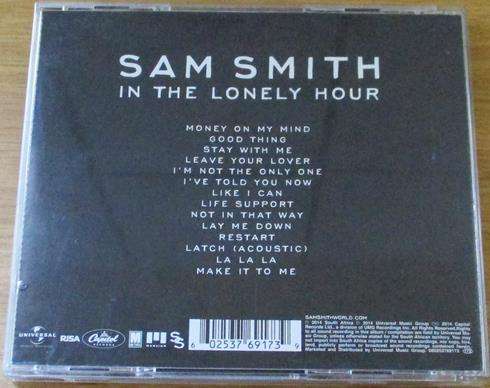 SAM SMITH In the Lonely Hour CD [Shelf Z Box 5]