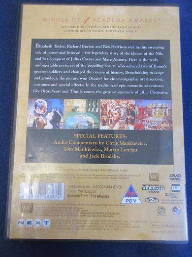 CLEOPATRA DVD Elizabeth Taylor Richard Burton [DVD BBOX 9] Region 2