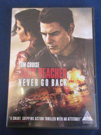 JACK REACHER Never Go Back DVD Tom Cruise [BBOX 11] REGION 2