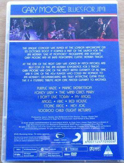 GARY MOORE Blues For Jimi DVD