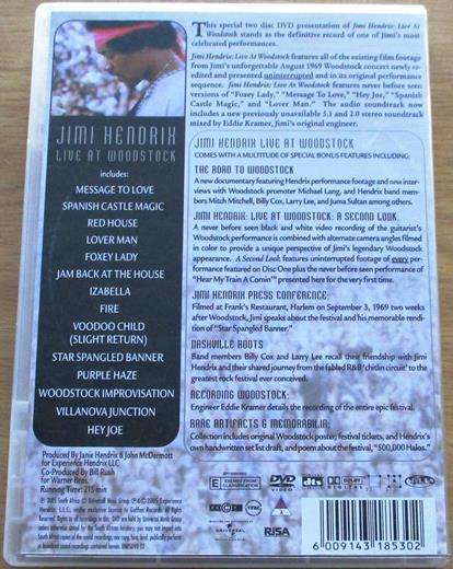 JIMI HENDRIX Live at Woodstock 2xDVD