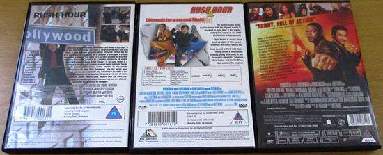 RUSH HOUR 1 - 3  3xDVD Jackie Chan Chris Tucker [BBOX 10]