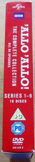'ALLO 'ALLO Complete Collection Series 1-9   14xDVD [BOX SET SHELF]