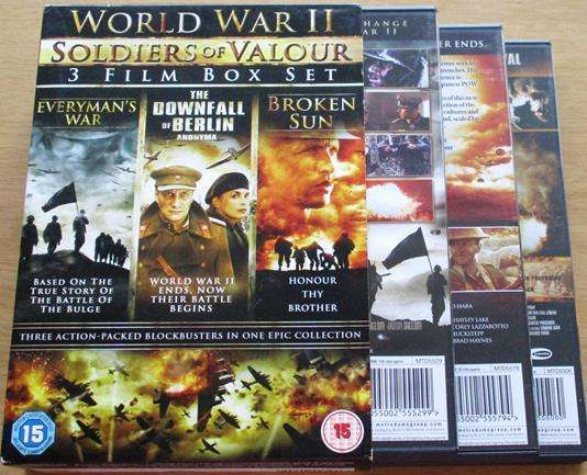 WORLD WAR II Everyman's War + The Downfall of Berlin + Broken Sun 3xDVD BOX SET [BOX SET SHELF]