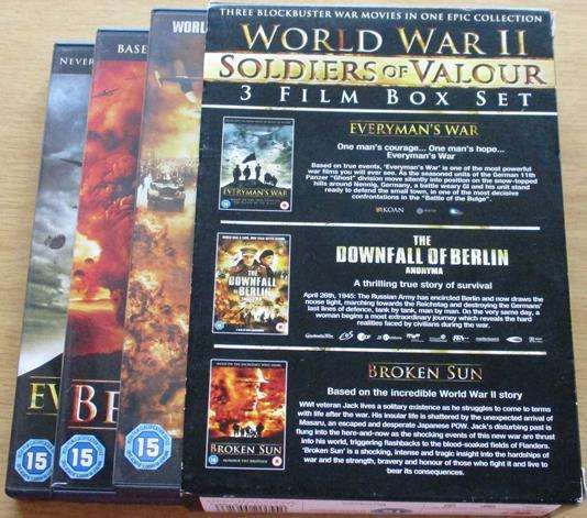 WORLD WAR II Everyman's War + The Downfall of Berlin + Broken Sun 3xDVD BOX SET [BOX SET SHELF]
