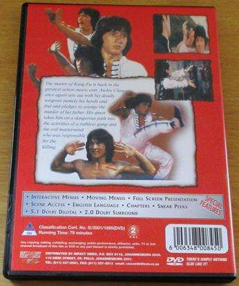 MASTER WITH CRACKED FINGERS Jackie Chan DVD  [BBOX 11]