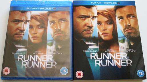 RUNNER RUNNER BLU RAY Ben Affleck Justin Timberlake