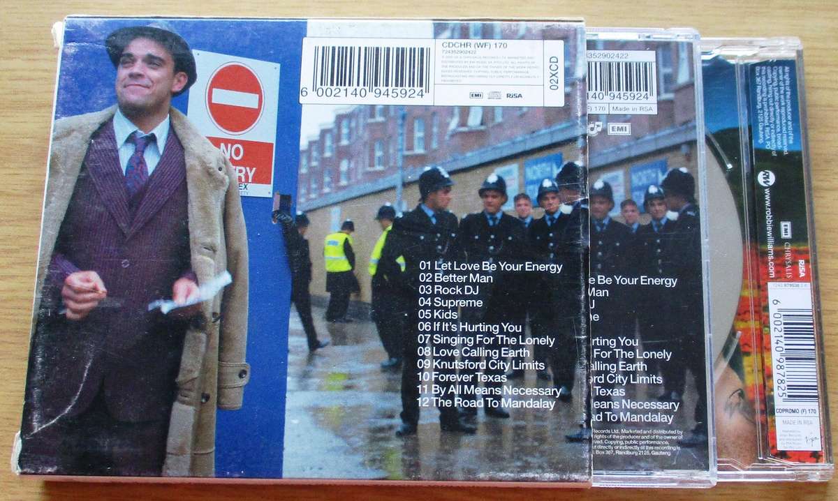ROBBIE WILLIAMS Sing When You're Winning CD + Eternity CD Single BOX SET [Gx7]