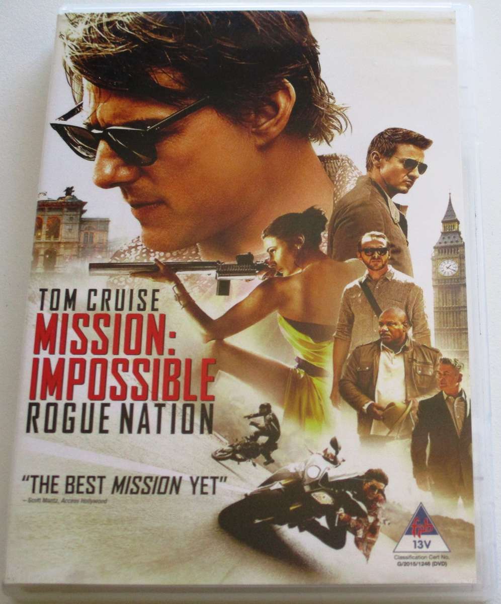 MISSION IMPOSSIBLE Rogue Nation Tom Cruise DVD [BBOX 3]