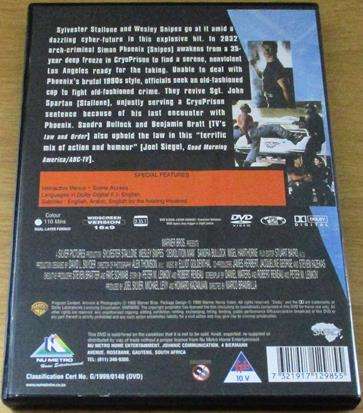 DEMOLITION MAN Stallone Snipes DVD [BBOX 8]