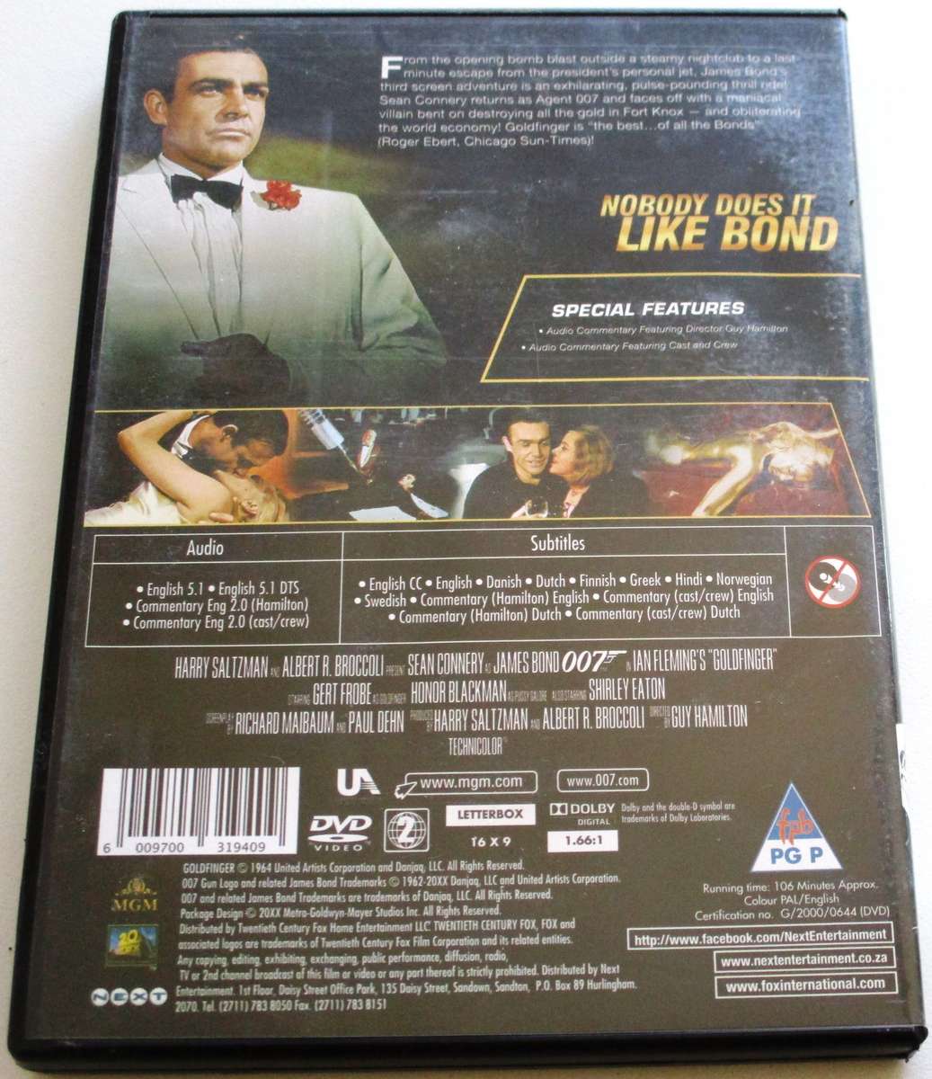 007 Goldfinger DVD [BBOX 2]