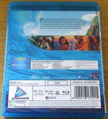 Disney MOANA BLU RAY [BLU RAY SHELF]