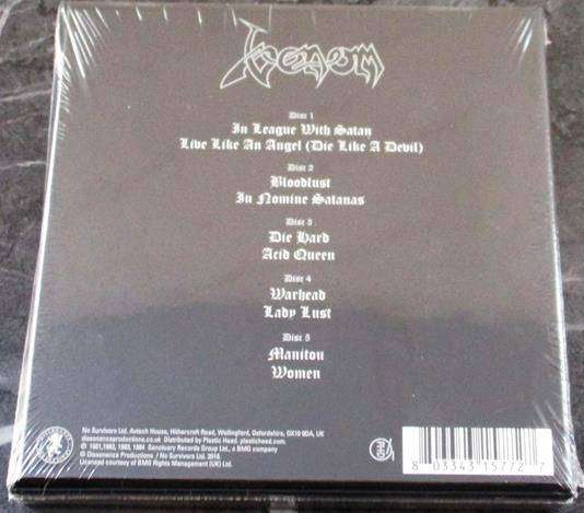 VENOM The Singles 5xCD Clamshell BOX SET