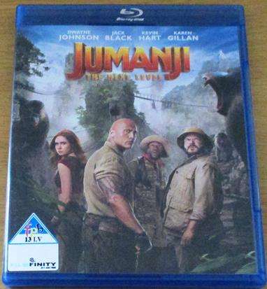 JUMANJI The Next Level Blu Ray Dwayne Johnson Jack Black [BLU RAY SHELF]