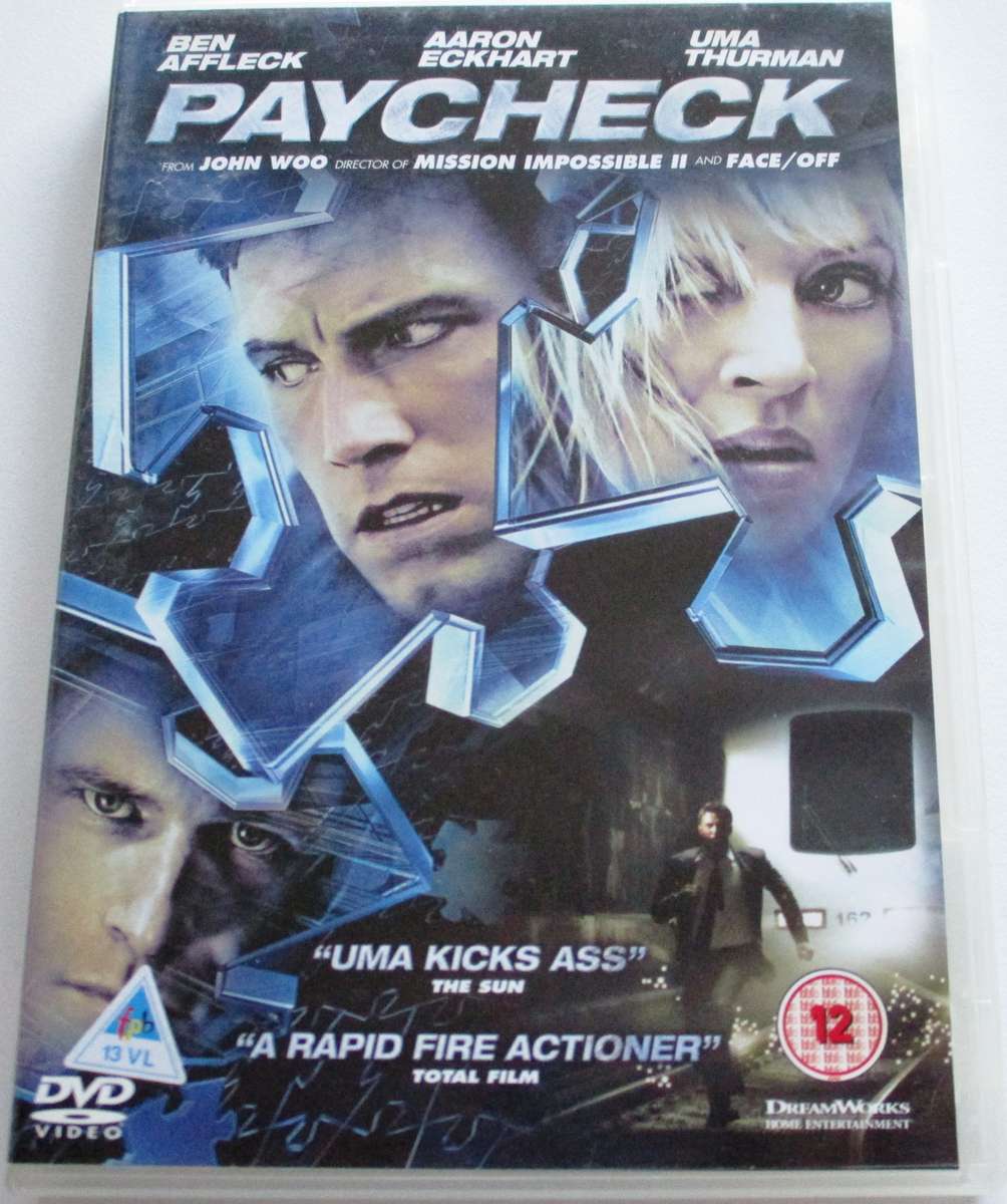 PAYCHECK Ben Affleck DVD [BBOX 12]